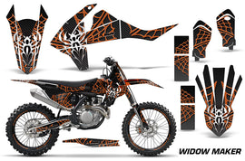 GraphicS Kit Decal Wrap + # Plates For KTM SX SXF XCF 250/350/450 2016+ WIDOW ORANGE BLACK-atv motorcycle utv parts accessories gear helmets jackets gloves pantsAll Terrain Depot