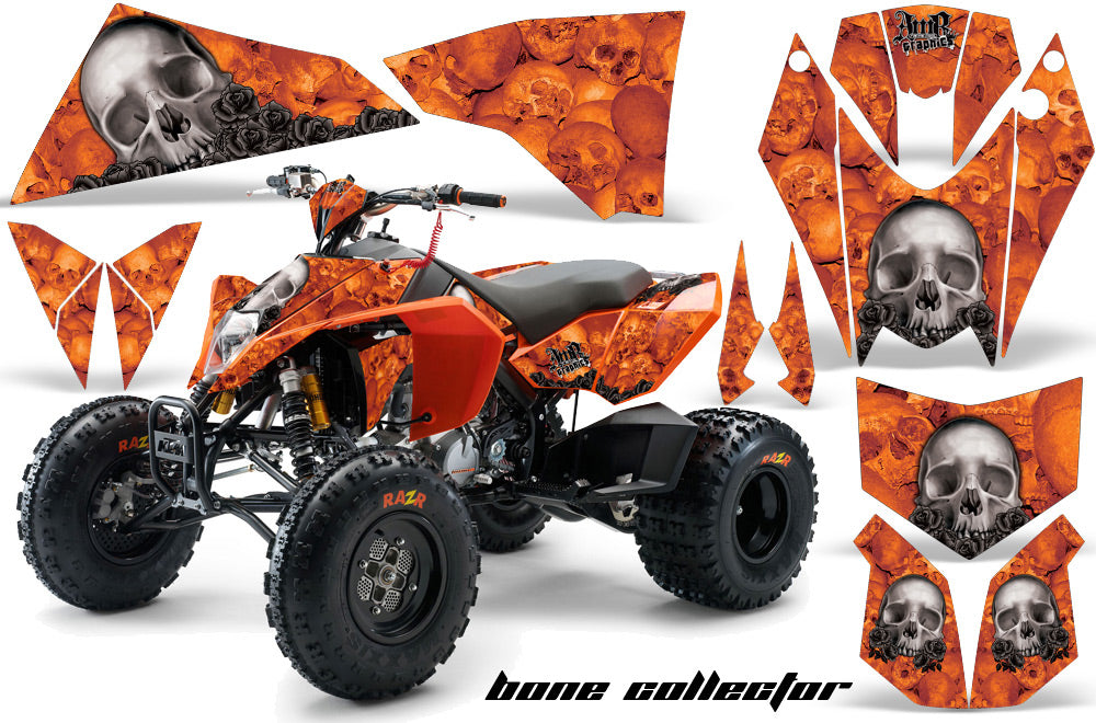 ATV Decal Graphics Kit Quad Wrap For KTM 450 450XC 525 525XC 2008-2013 BONES ORANGE-atv motorcycle utv parts accessories gear helmets jackets gloves pantsAll Terrain Depot