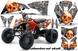 ATV Decal Graphics Kit Quad Wrap For KTM 450 450XC 525 525XC 2008-2013 CHECKERED ORANGE
