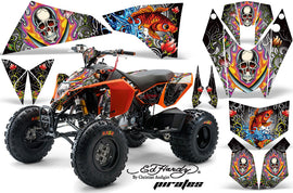ATV Decal Graphics Kit Quad Wrap For KTM 450 450XC 525 525XC 2008-2013 EDHP WHITE-atv motorcycle utv parts accessories gear helmets jackets gloves pantsAll Terrain Depot
