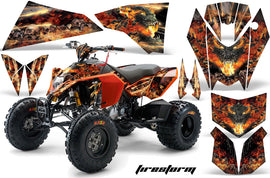 ATV Decal Graphics Kit Quad Wrap For KTM 450 450XC 525 525XC 2008-2013 FIRESTORM BLACK-atv motorcycle utv parts accessories gear helmets jackets gloves pantsAll Terrain Depot