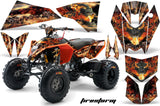 ATV Decal Graphics Kit Quad Wrap For KTM 450 450XC 525 525XC 2008-2013 FIRESTORM BLACK