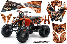 ATV Decal Graphics Kit Quad Wrap For KTM 450 450XC 525 525XC 2008-2013 HATTER SILVER ORANGE-atv motorcycle utv parts accessories gear helmets jackets gloves pantsAll Terrain Depot