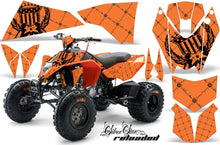 Load image into Gallery viewer, ATV Decal Graphics Kit Quad Wrap For KTM 450 450XC 525 525XC 2008-2013 RELOADED ORANGE BLACK-atv motorcycle utv parts accessories gear helmets jackets gloves pantsAll Terrain Depot