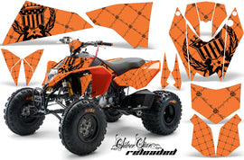 ATV Decal Graphics Kit Quad Wrap For KTM 450 450XC 525 525XC 2008-2013 RELOADED ORANGE BLACK-atv motorcycle utv parts accessories gear helmets jackets gloves pantsAll Terrain Depot