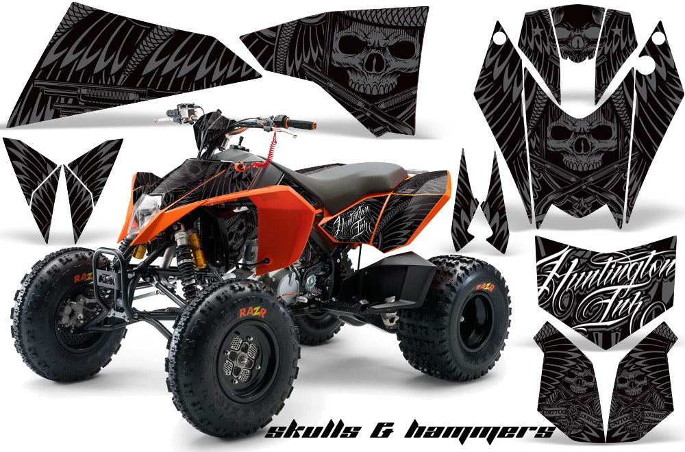 ATV Decal Graphics Kit Quad Wrap For KTM 450 450XC 525 525XC 2008-2013 HISH SILVER-atv motorcycle utv parts accessories gear helmets jackets gloves pantsAll Terrain Depot