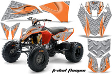 Load image into Gallery viewer, ATV Decal Graphics Kit Quad Wrap For KTM 450 450XC 525 525XC 2008-2013 TRIBAL ORANGE SILVER-atv motorcycle utv parts accessories gear helmets jackets gloves pantsAll Terrain Depot
