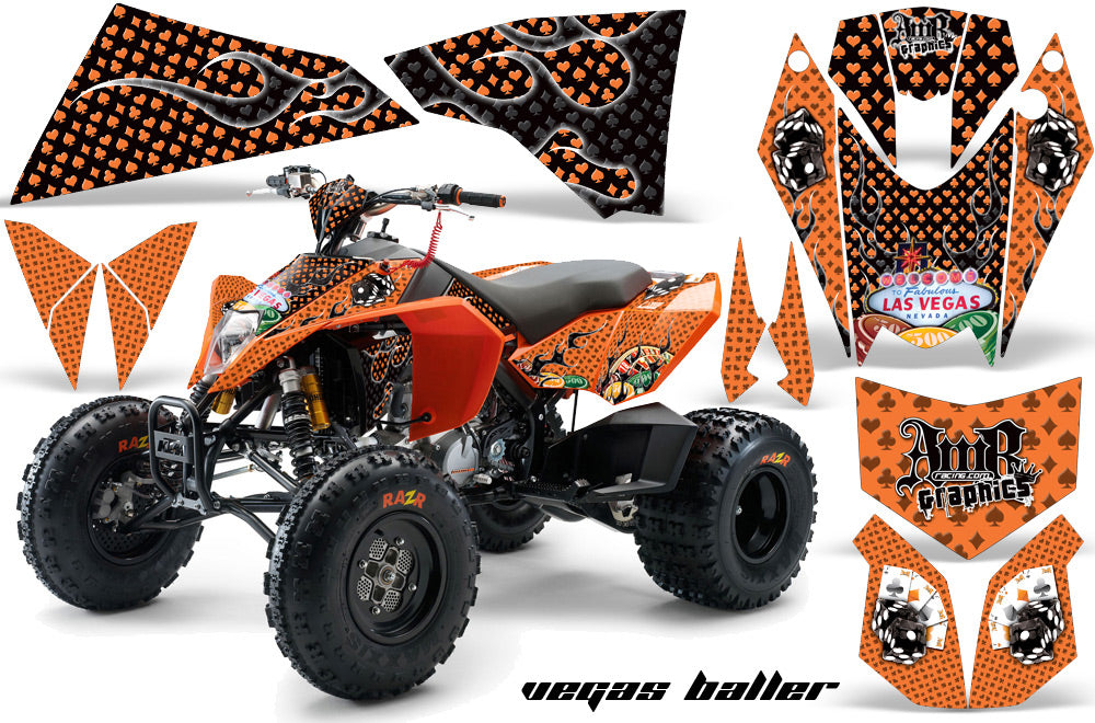 ATV Decal Graphics Kit Quad Wrap For KTM 450 450XC 525 525XC 2008-2013 VEGAS ORANGE-atv motorcycle utv parts accessories gear helmets jackets gloves pantsAll Terrain Depot