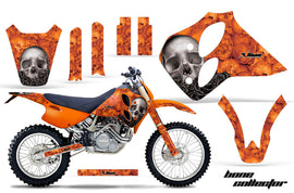 Dirt Bike Graphics Kit Decal Sticker Wrap For KTM SX/XC/EXC/LC4 1993-1997 BONES ORANGE-atv motorcycle utv parts accessories gear helmets jackets gloves pantsAll Terrain Depot