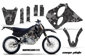 Dirt Bike Graphics Kit Decal Sticker Wrap For KTM SX/XC/EXC/LC4 1993-1997 CAMOPLATE BLACK-atv motorcycle utv parts accessories gear helmets jackets gloves pantsAll Terrain Depot