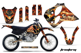 Dirt Bike Graphics Kit Decal Sticker Wrap For KTM SX/XC/EXC/LC4 1993-1997 FIRESTORM BLACK-atv motorcycle utv parts accessories gear helmets jackets gloves pantsAll Terrain Depot