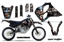 Dirt Bike Graphics Kit Decal Sticker Wrap For KTM SX/XC/EXC/LC4 1993-1997 HATTER SILVER BLACK-atv motorcycle utv parts accessories gear helmets jackets gloves pantsAll Terrain Depot