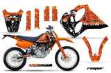Dirt Bike Graphics Kit Decal Sticker Wrap For KTM SX/XC/EXC/LC4 1993-1997 REAPER ORANGE