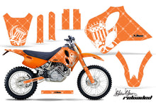 Load image into Gallery viewer, Dirt Bike Graphics Kit Decal Sticker Wrap For KTM SX/XC/EXC/LC4 1993-1997 RELOADED WHITE ORANGE-atv motorcycle utv parts accessories gear helmets jackets gloves pantsAll Terrain Depot