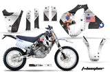 Dirt Bike Graphics Kit Decal Sticker Wrap For KTM SX/XC/EXC/LC4 1993-1997 TBOMBER WHITE