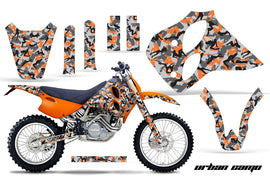 Dirt Bike Graphics Kit Decal Sticker Wrap For KTM SX/XC/EXC/LC4 1993-1997 URBAN CAMO ORANGE-atv motorcycle utv parts accessories gear helmets jackets gloves pantsAll Terrain Depot