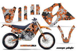 Graphics Kit Decal Sticker Wrap + # Plates For KTM SX/XC/EXC/LC4 1993-1997 CAMOPLATE ORANGE-atv motorcycle utv parts accessories gear helmets jackets gloves pantsAll Terrain Depot