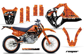 Graphics Kit Decal Sticker Wrap + # Plates For KTM SX/XC/EXC/LC4 1993-1997 REAPER ORANGE-atv motorcycle utv parts accessories gear helmets jackets gloves pantsAll Terrain Depot