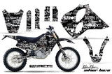 Graphics Kit Decal Sticker Wrap + # Plates For KTM SX/XC/EXC/LC4 1993-1997 SSSH WHITE BLACK