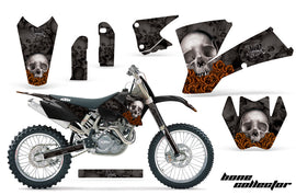 Dirt Bike Graphics Kit Decal Wrap For KTM SX SXS EXC MXC 2001-2004 BONES BLACK-atv motorcycle utv parts accessories gear helmets jackets gloves pantsAll Terrain Depot