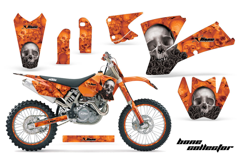 Graphics Kit Decal Wrap + # Plates For KTM SX SXS EXC MXC 2001-2004 BONES ORANGE-atv motorcycle utv parts accessories gear helmets jackets gloves pantsAll Terrain Depot