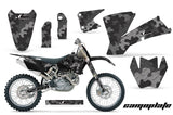 Dirt Bike Graphics Kit Decal Wrap For KTM  SX SXS EXC MXC 2001-2004 CAMOPLATE BLACK