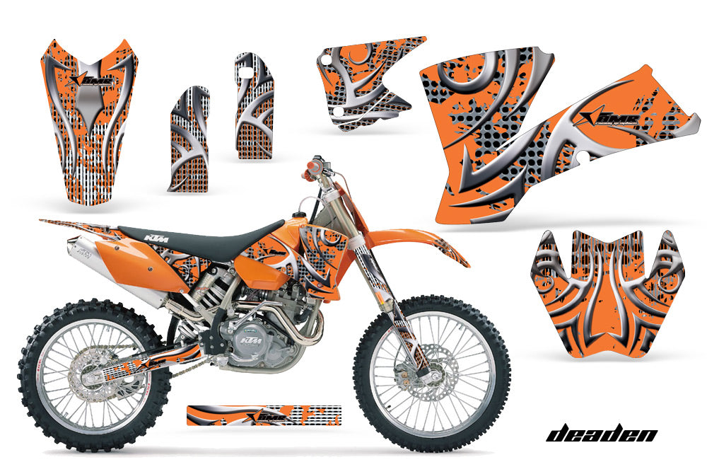 Dirt Bike Graphics Kit Decal Wrap For KTM SX SXS EXC MXC 2001-2004 DEADEN ORANGE-atv motorcycle utv parts accessories gear helmets jackets gloves pantsAll Terrain Depot