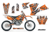 Dirt Bike Graphics Kit Decal Wrap For KTM  SX SXS EXC MXC 2001-2004 DEADEN ORANGE