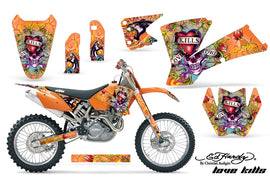 Dirt Bike Graphics Kit Decal Wrap For KTM SX SXS EXC MXC 2001-2004 EDHLK ORANGE-atv motorcycle utv parts accessories gear helmets jackets gloves pantsAll Terrain Depot