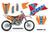 Dirt Bike Graphics Kit Decal Wrap For KTM  SX SXS EXC MXC 2001-2004 GENERAL LEE