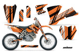 Dirt Bike Graphics Kit Decal Wrap For KTM  SX SXS EXC MXC 2001-2004 INLINE ORANGE