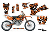 Dirt Bike Graphics Kit Decal Wrap For KTM  SX SXS EXC MXC 2001-2004 NORTHSTAR ORANGE