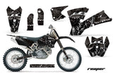 Dirt Bike Graphics Kit Decal Wrap For KTM  SX SXS EXC MXC 2001-2004 REAPER BLACK