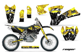 Dirt Bike Graphics Kit Decal Wrap For KTM SX SXS EXC MXC 2001-2004 REAPER YELLOW-atv motorcycle utv parts accessories gear helmets jackets gloves pantsAll Terrain Depot