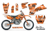 Dirt Bike Graphics Kit Decal Wrap For KTM  SX SXS EXC MXC 2001-2004 SSSH BLACK ORANGE