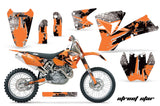 Dirt Bike Graphics Kit Decal Wrap For KTM  SX SXS EXC MXC 2001-2004 STREET STAR ORANGE