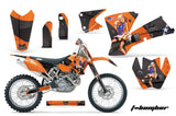 Dirt Bike Graphics Kit Decal Wrap For KTM  SX SXS EXC MXC 2001-2004 TBOMBER ORANGE