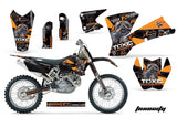Dirt Bike Graphics Kit Decal Wrap For KTM  SX SXS EXC MXC 2001-2004 TOXIC ORANGE BLACK