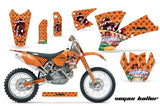 Dirt Bike Graphics Kit Decal Wrap For KTM  SX SXS EXC MXC 2001-2004 VEGAS ORANGE