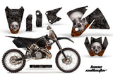 Dirt Bike Decal Graphic Kit Sticker Wrap For KTM SX/XC/EXC/MXC 1998-2001 BONES BLACK