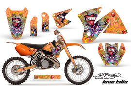 Dirt Bike Decal Graphic Kit Sticker Wrap For KTM SX/XC/EXC/MXC 1998-2001 EDHLK ORANGE-atv motorcycle utv parts accessories gear helmets jackets gloves pantsAll Terrain Depot
