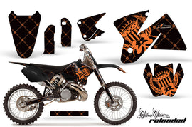 Dirt Bike Decal Graphic Kit Sticker Wrap For KTM SX/XC/EXC/MXC 1998-2001 RELOADED ORANGE BLACK-atv motorcycle utv parts accessories gear helmets jackets gloves pantsAll Terrain Depot