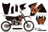 Dirt Bike Decal Graphic Kit Sticker Wrap For KTM SX/XC/EXC/MXC 1998-2001 RELOADED ORANGE BLACK
