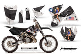 Dirt Bike Decal Graphic Kit Sticker Wrap For KTM SX/XC/EXC/MXC 1998-2001 TBOMBER BLACK