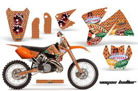 Dirt Bike Decal Graphic Kit Sticker Wrap For KTM SX/XC/EXC/MXC 1998-2001 VEGAS ORANGE-atv motorcycle utv parts accessories gear helmets jackets gloves pantsAll Terrain Depot