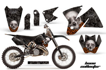 Load image into Gallery viewer, Graphics Kit Decal Sticker Wrap + # Plates For KTM SX/XC/EXC/MXC 1998-2001 BONES BLACK-atv motorcycle utv parts accessories gear helmets jackets gloves pantsAll Terrain Depot