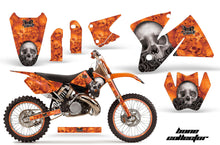 Load image into Gallery viewer, Graphics Kit Decal Sticker Wrap + # Plates For KTM SX/XC/EXC/MXC 1998-2001 BONES ORANGE-atv motorcycle utv parts accessories gear helmets jackets gloves pantsAll Terrain Depot