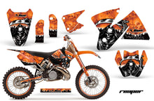 Load image into Gallery viewer, Graphics Kit Decal Sticker Wrap + # Plates For KTM SX/XC/EXC/MXC 1998-2001 REAPER ORANGE-atv motorcycle utv parts accessories gear helmets jackets gloves pantsAll Terrain Depot