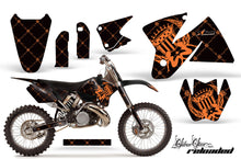 Load image into Gallery viewer, Graphics Kit Decal Sticker Wrap + # Plates For KTM SX/XC/EXC/MXC 1998-2001 RELOADED BLACK ORANGE-atv motorcycle utv parts accessories gear helmets jackets gloves pantsAll Terrain Depot