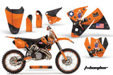 Graphics Kit Decal Sticker Wrap + # Plates For KTM SX/XC/EXC/MXC 1998-2001 TBOMBER ORANGE